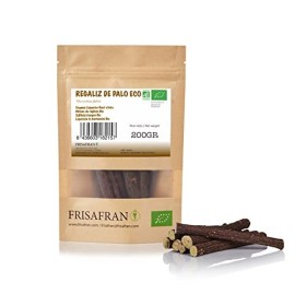 FRISAFRAN | Bâton de réglisse BIO | cultivé directement par FRISAFRAN | Origine Espagne 200Gr | Réglisse | Reglisse | Baton D