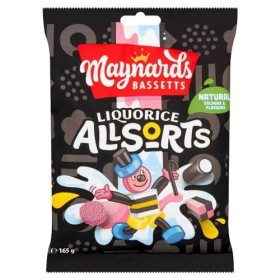Réglisse Allsorts de Bassett de 190g - Paquet de 6