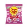 Chupa Chups Sachet de 16 sucettes Love/ Bonbons sans gluten/3 parfums Assortis Fraise/fraise Acidulée/Lait Fraise- 192g