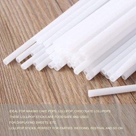 Lot de 50 tubes à ventouse réutilisables en plastique pour bonbons, chocolat, gâteaux, sucettes, sucettes, sucettes, accessoi