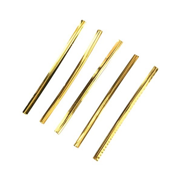 CRAKES Lot 200 Dore Attache Fil Fer Twist Tie Sachet Bonbons Sucettes