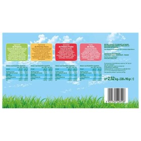 POMPOTES Compote Gourde Sans Sucres Ajoutés Pomme/Pomme Poire/Pomme Banane Fraise 28x90 g, Vert