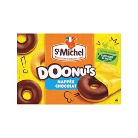 St Michel Doonuts, Nappés Chocolat, 6 Donuts, 180g