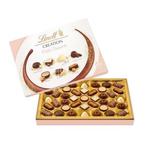 Lindt - Boîte CRÉATION Petits Desserts - Assortiment de Chocolats au Lait, Noirs et Blancs - Inspiration pâtissière - Idéal p