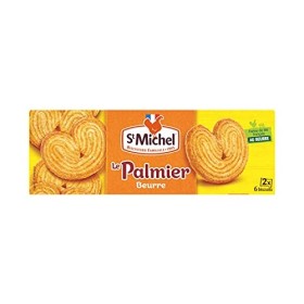 ST MICHEL - Le Palmier au Beurre - Fin & Croustillant - 2 Sachets de 6 Biscuits - 87g