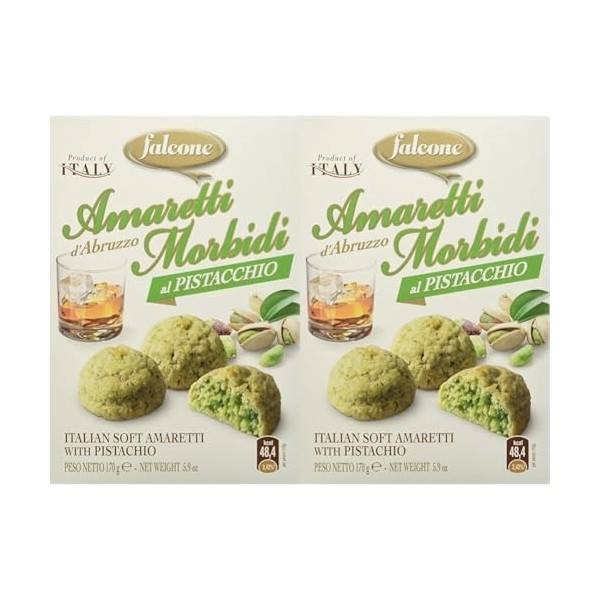 FALCONE Amaretti Macarons aux Amandes/Pistaches 170 g