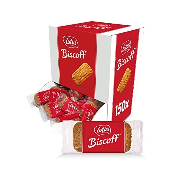 Lotus Biscoff |Original Boîte Distributrice de 150 Biscuits | Emballé Individuellement | Vegan | Sans Colorant ni Arômes Arti