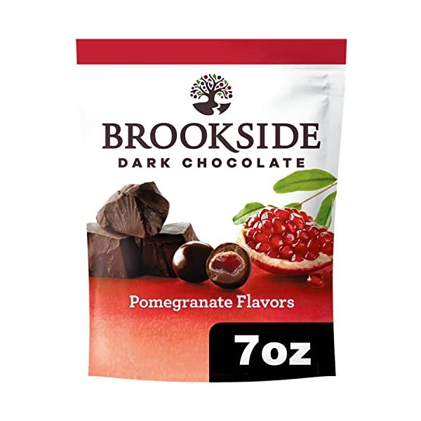 Brookside Dark Chocolate Pomegranate and Fruit Flavors Candy, 7-Ounce Bag by The Hershey Company [Foods]