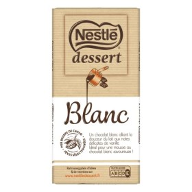 Nestlé Dessert - Chocolat Blanc à Pâtisser - tablette de 180g