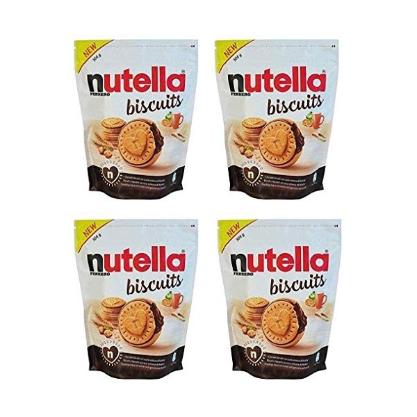 Nutella Biscuits Sachet de 22 Biscuits 304g lot de 4 