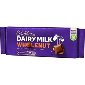 Cadbury Lait Laitier Barre De Noix Entier 180 g