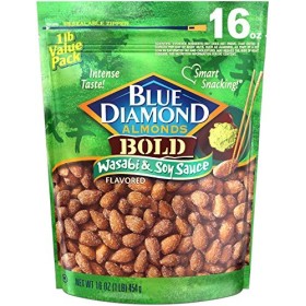 Blue Diamond Almonds Wasabi & Soy Sauce, Value Pack, 16-Ounce Bag by Blue Diamond Almonds [Foods]