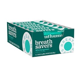 Breath Savers Mints, Wintergreen, 0.75-Ounce Rolls Pack of 24 by BreathSavers [Foods]