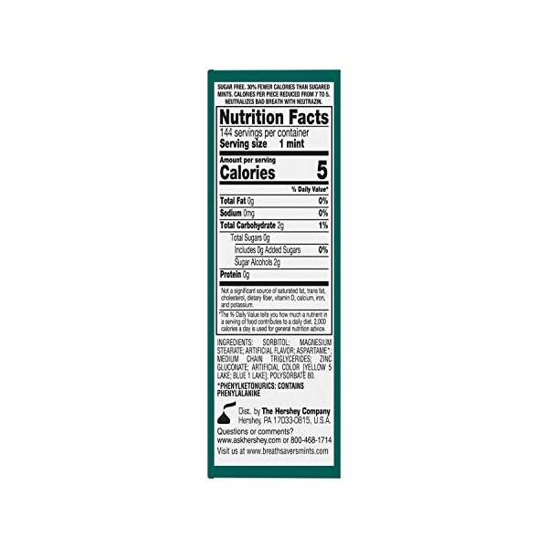 Breath Savers Mints, Wintergreen, 0.75-Ounce Rolls Pack of 24 by BreathSavers [Foods]