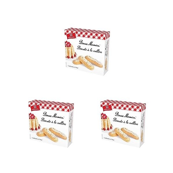 Bonne Maman Biscuits à la Cuillère 6 Sachets Fraîcheur de 5 Biscuits, 250g