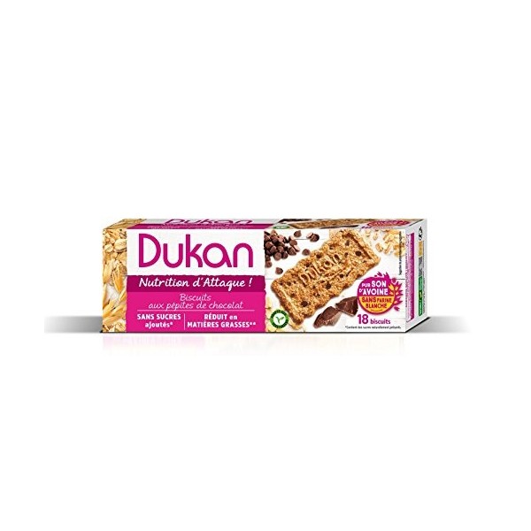 Dukan Biscuits de Son dAvoine aux Pépites de Chocolat 225 g