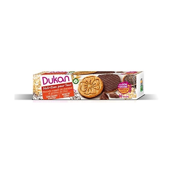 Dukan Biscuits de Son dAvoine aux Graines de Chia 160 g