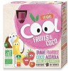 Vitabio Cool - Fruits/Coco - Banane Framboise Coco 4x85 g - BIO
