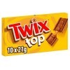 TWIX TOP - Biscuit chocolat au lait et caramel - 10 biscuits individuels - 210g
