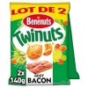 Bénenuts Twinuts goût bacon lot de 2 x 140 g