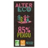 ALTER ECO - Tablette Chocolat Noir 85% - Bio & Équitable - Chocolat Pérou - Goût Fruité & Corsé - 100 g