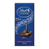 Lindt - Tablette LINDOR - Chocolat Noir - Cœur Fondant, 150g