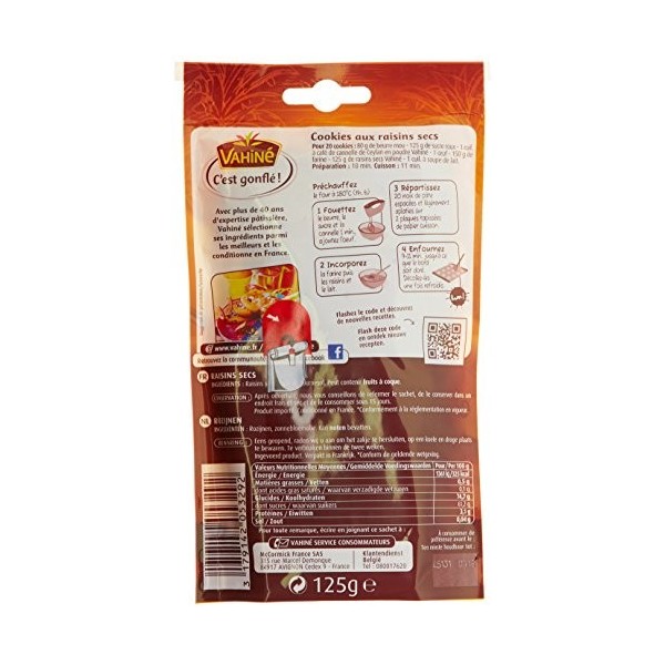Vahiné Raisins Secs, 125g