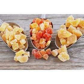 MAÎTRE PRUNILLE - Gingembre Confit Festif - Demi-Lamelle - Source De Magnésium, Fer, Calcium, Phosphore - Riche En Vitamines 