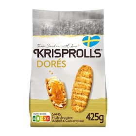 KRISPROLLS - Petits Pains Suédois Complets - Sans Sucres Ajoutés - Sans Huile De Palme - Sans Additif Ni Conservateur - 425g