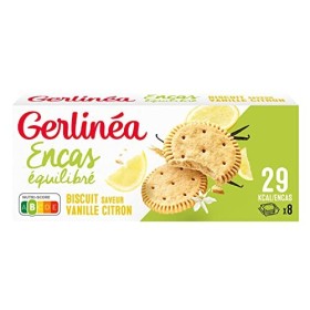 Gerlinéa - Biscuits Vanille Citron - Encas Équilibré - Réduits en Sucre - Sans Huile de Palme - Sans Édulcorant - Source de P