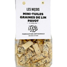 Les Niçois Mini-tuiles, graines de lin, pavot de Tonton Jilou - Le sachet de 200g