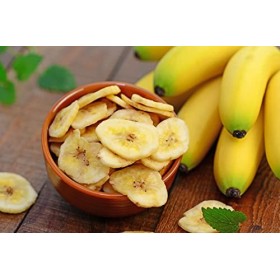 MAÎTRE PRUNILLE - Bananes Chips - Fruits Secs Festif - Riche En Fibres Et Vitamines - Pour Un Snack Ou Apéritif - Bocal 275 g