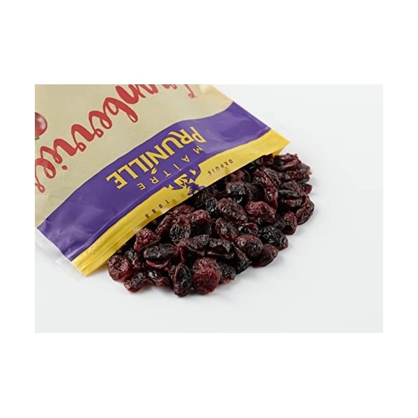 MAÎTRE PRUNILLE - Cranberries Séchées - Fruits Secs Cuisine - Riche En Vitamine C, En Fibres Et En Antioxydants - Pour Un Sna