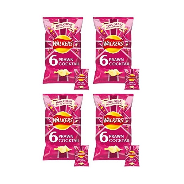 Walkers Crisps - Prawn Cocktail 6x25g 