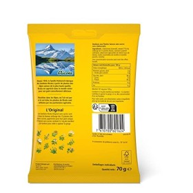 Ricola - Bonbons aux Plantes Suisses - Parfum Plantes - Rafraîchissant - Sans Sucres - Sachet, Vert, 70 g Lot de 2 
