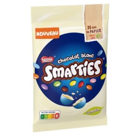 Smarties White - Mini Bonbons Chocolat Blanc - Le sachet de 250g