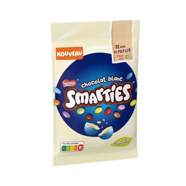 Smarties White - Mini Bonbons Chocolat Blanc - Le sachet de 250g