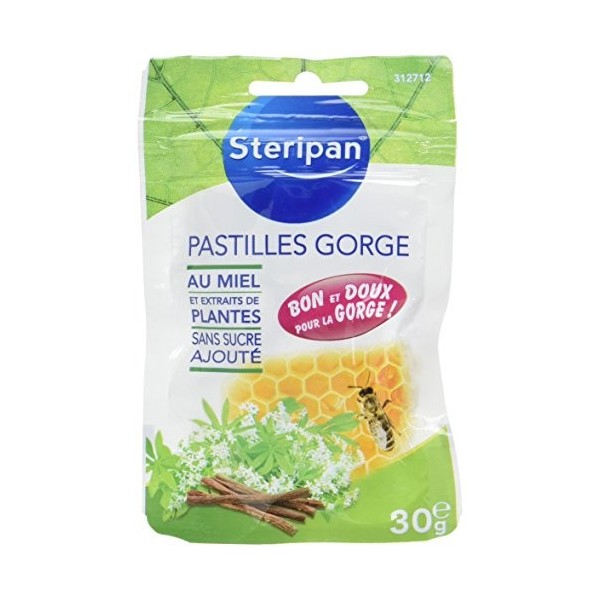 Steripan - Steripan Aroma Pastilles Gorge – Miel Mélisse Réglisse - 30 g