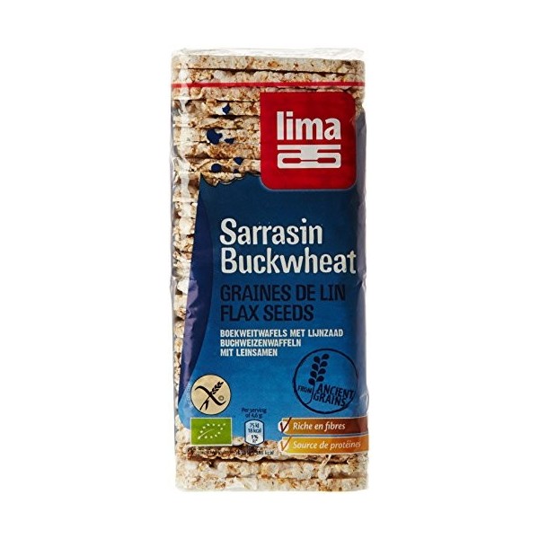 Lima Galettes de Sarrasin Graines de Lin Bio 130 g
