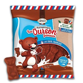 Cémoi lAuthentique petit Ourson guimauve chocolat au lait -Sachet de 170gr