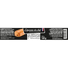 Epicerie du Chef - 30 Bâtons Boulanger Chocolat Noir 160g - Fabriqué en France - EDC8642