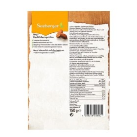 Seeberger Amandes grillées & salées : amandes croquantes enrobées de sel à grignoter - goût légèrement piquant - vegan, sans 