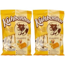 Kuhbonbon Classique Bonbons au Caramel avec Lait/Beurre 200 g Lot de 2 
