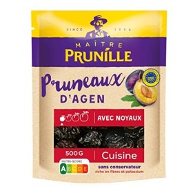 MAÎTRE PRUNILLE - Pruneaux d’Agen Avec Noyaux - Fruits Secs Cuisine - Calibre 44/55 - Riche En Fibres Et Potassium - Facilite