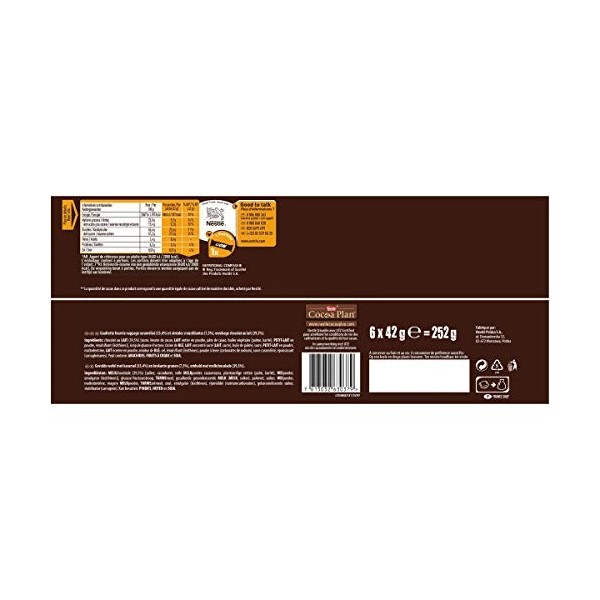 Lion - Barres Chocolat - 6 barres de 42g Lot de 2 
