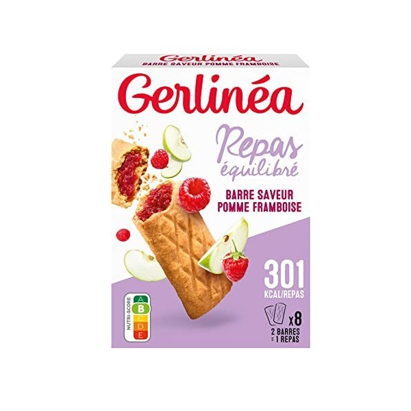 Gerlinéa Barre Repas Pomme Framboise 360 g