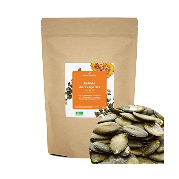 Graines de Courge BIO décortiquées - riche en antioxydants - 250g