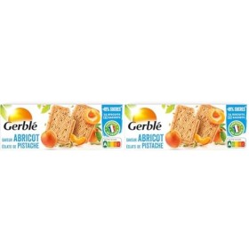 Gerblé Teneur Réduite/Biscuits Abricot Pistache/Allégés en Sucre 16 Biscuits 216574, 160 g, 1 Unité Lot de 2 