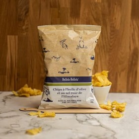 Chips à lhuile dolive et au sel rose de lHimalaya 150g