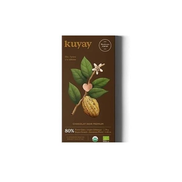 Chocolat noir bio 80% Luxury single origin collection Pérou